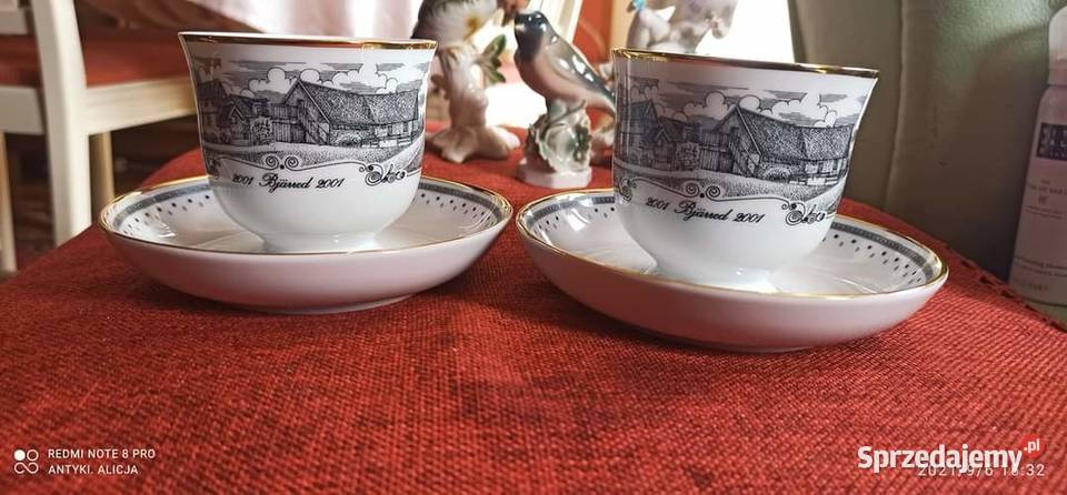 Filiżanka z widoczkiem Z napisem 2001 Bjrred Gdańsk sprzedam