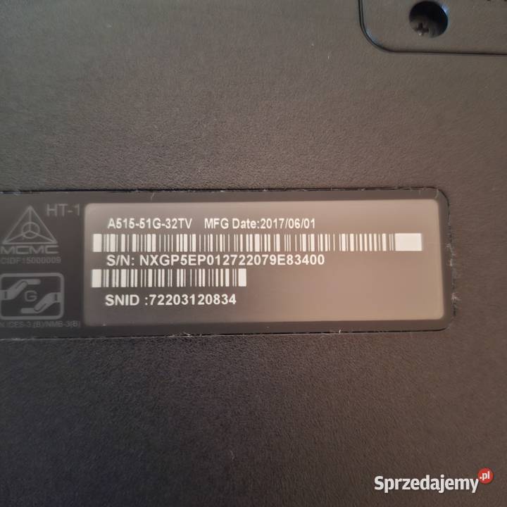 Acer Aspire 5 MATOWA IPS FULL HD1080i3 24GHzRAM 8GB Częstochowa