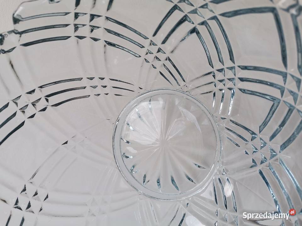 Stara duża szklana misa