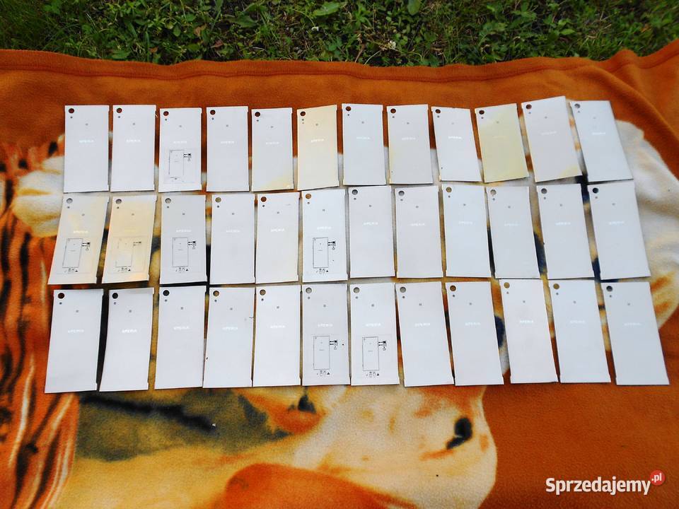 PAKIET klapki tył tylne plecki Sony Xperia XA1 Akcesoria i części Niegowonice