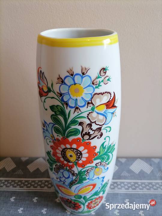 Duży Wazon Motyw Kaszubski Wawel 1960 Wałbrzych