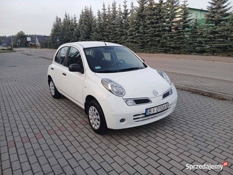 Nissan Micra 2009 biały Ciechanowiec sprzedam