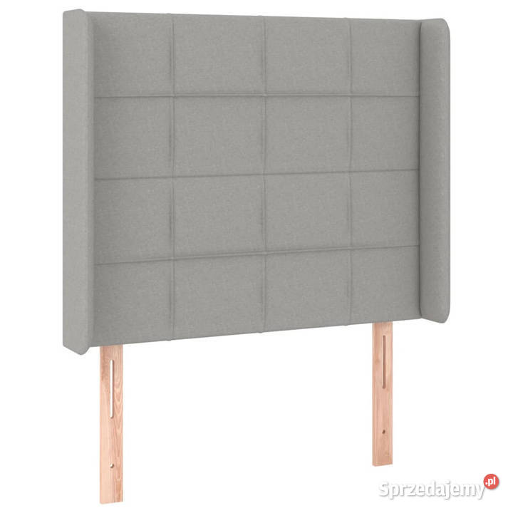 Zagłówek do łóżka z LED jasnoszary 83x16x118128 mazowieckie Warszawa