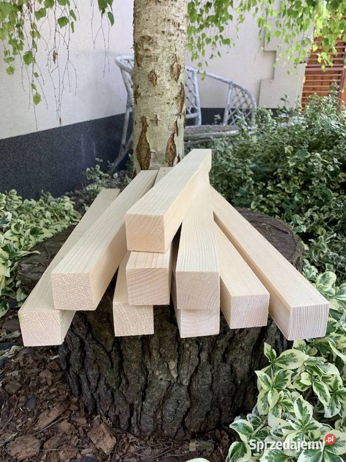 suche heblowane kantówki świerk legar słup Kocmyrzów