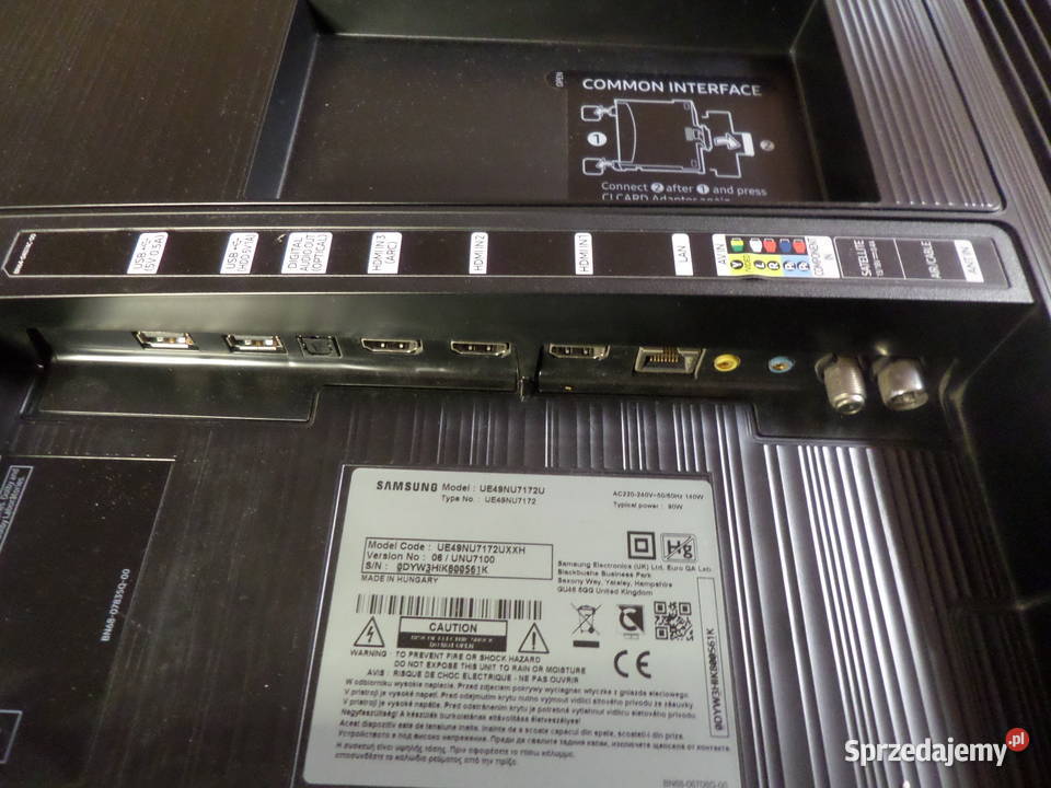 Samsung 49UE49NU7172 4K UHDSmart DVBT2wi wielkopolskie Kalisz sprzedam