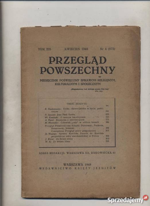 Przegląd Powszechny Tom 225 4 673 Szczecin