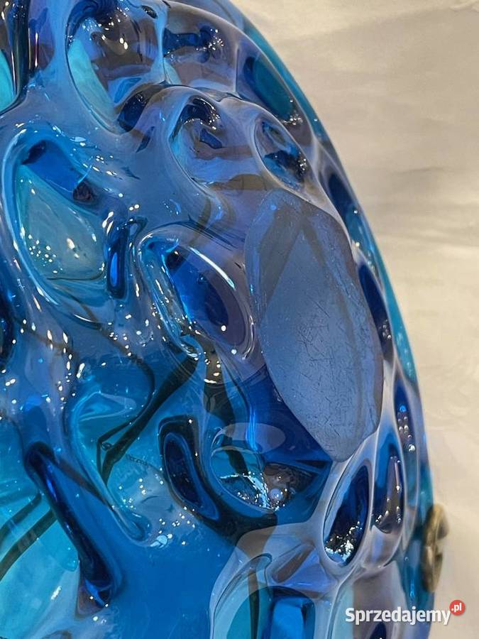 Niebieska patera ART Czechy II poł XXw Kraków