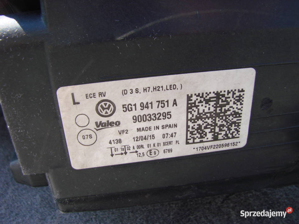 VW Golf VII GTI Bixenon LED ORG EU 3przetwornice Mielec