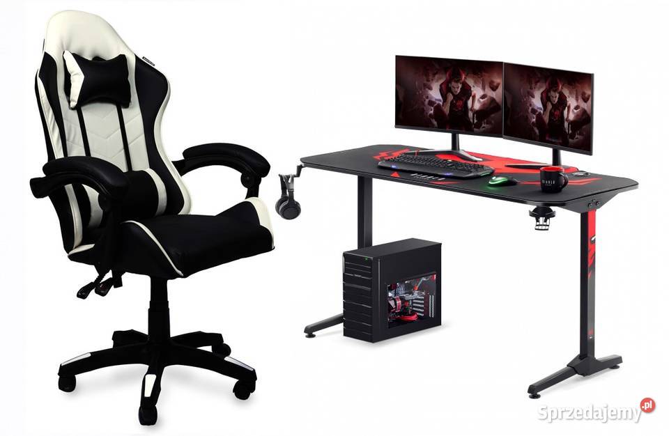 Fotel gamingowy krzesło obrotowe ekoskóra Poznań