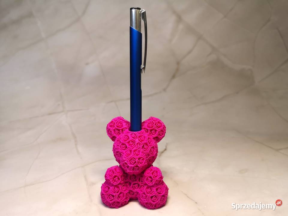 Miś z róż 3D dekoracja podstawka pod długopis 55 Kielce
