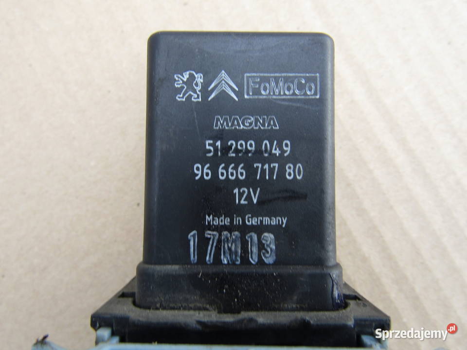 PRZEKAŹNIK ŚWIEC ŻAROWYCH FORD 15TDCi 9666671780 Układ elektryczny silnika Mysłaków