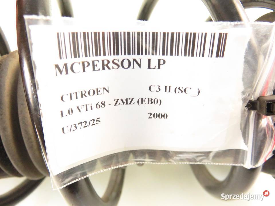 MCPERSON LEWY PRZEDNI CITROEN C3 II 10 VTi osobowe Amortyzatory sprzedam