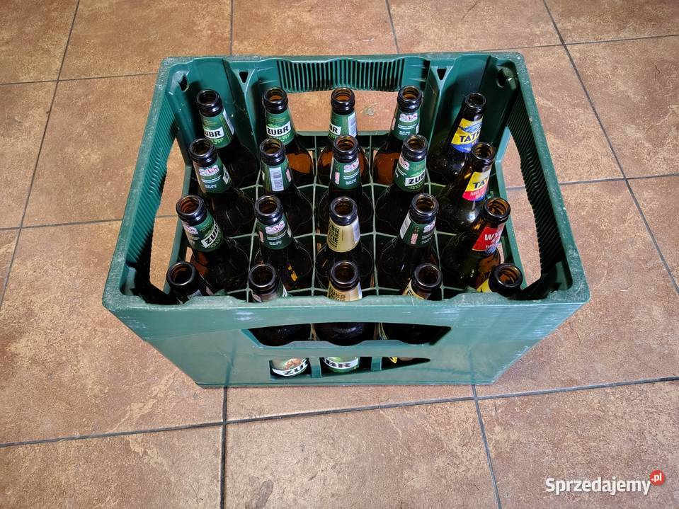 Skrzynka na piwo butelki małopolskie Łazy
