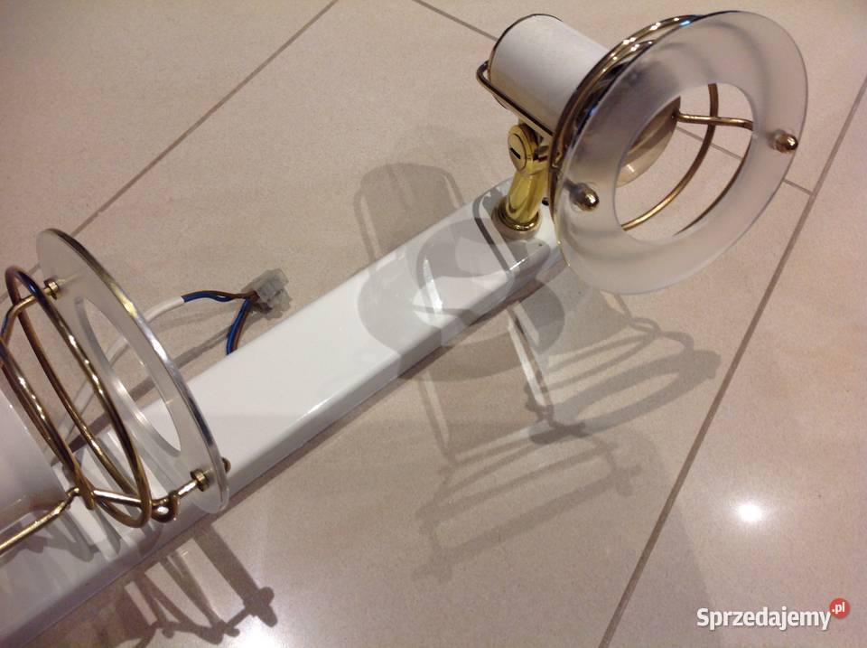 Lampa Sufitowa Dwupunktowa Biało Złota lubuskie Nowa Sól