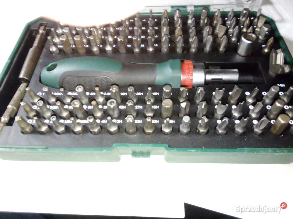 PARKSIDE zestaw bitów wkrętak z grzechotką 115 Bity Wrocław