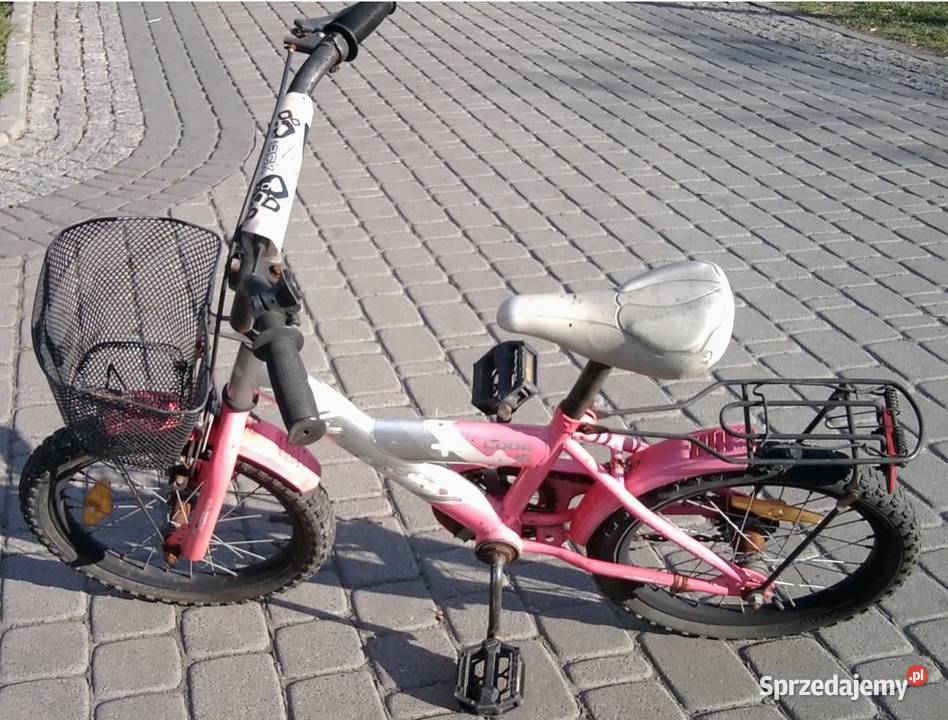 Rowerek Milly Mally 16 z koszyczkiem różowy śląskie Knurów sprzedam