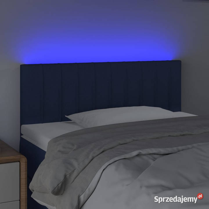 Zagłówek do łóżka z LED niebieski 80x5x7888 Warszawa