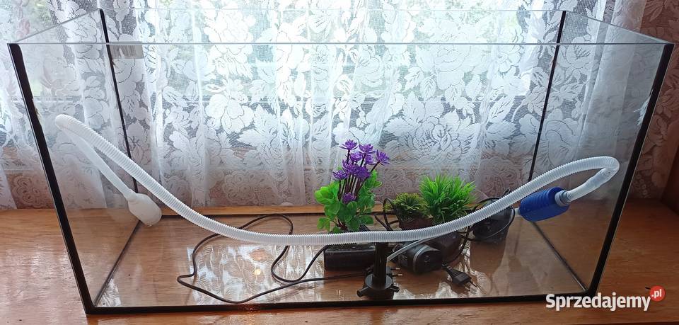 Akwarium 96L 80x30x40 szkło 6mm pompy Aquael łódzkie Radomsko