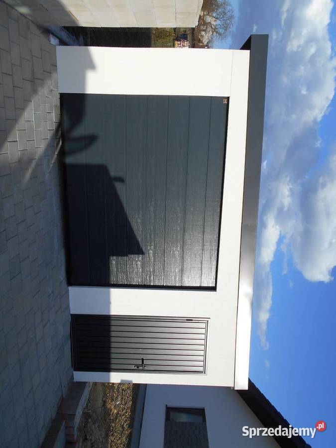 nowoczesne garaże blaszane tynkowaneRATY Cieszyn