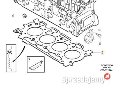 VOLVO C30 S40 V50 S80 V70 oryginalna uszczelka sprzedam