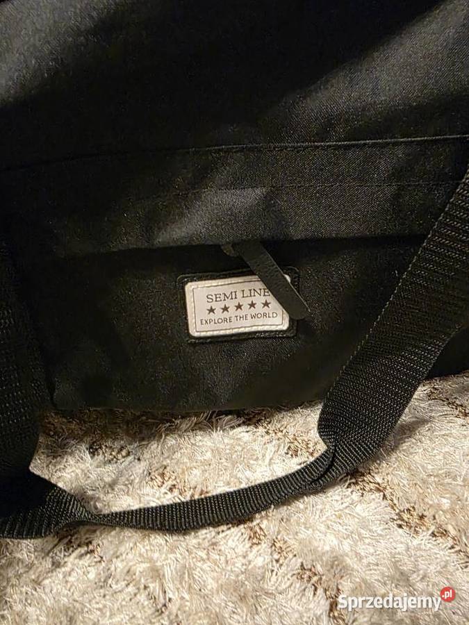 Torba sportowa czarna Semi Line 54x30x30 wygodny Torby i torebki podlaskie Białystok