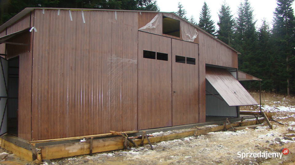 GrzywStal Garaż Blaszany 8x65 Wiata Hala Magazyn Sanok