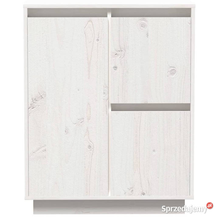 Szafka biała 60 x 34 x 75 lite drewno sosnowe