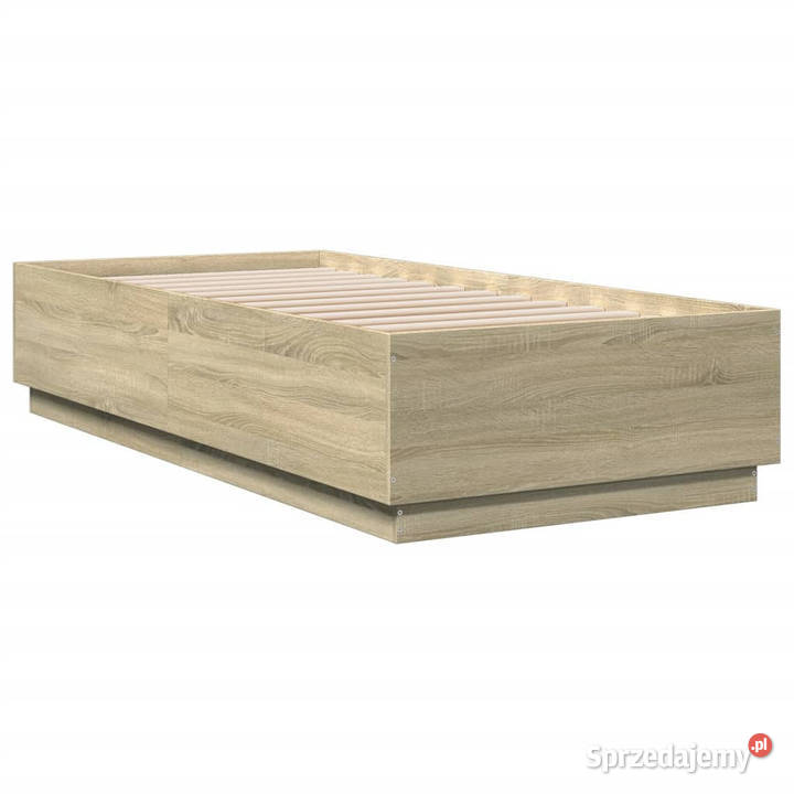 Rama łóżka z LED dąb sonoma 100x200 WM3209627 40cm Warszawa