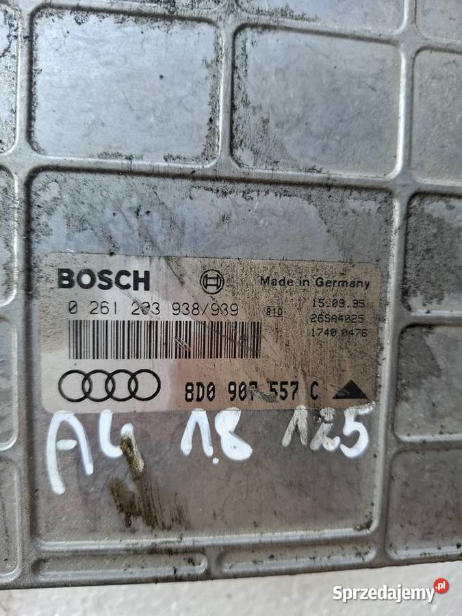 Komputer Sterownik Silnika Audi A4 B5 18 125 Pozostałe Wisznice