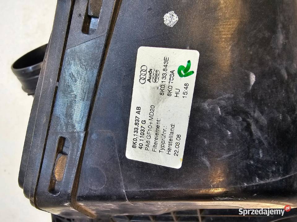 OBUDOWA FILTRA POWIETRZA AUDI A4 A5 Q5 Przystajń