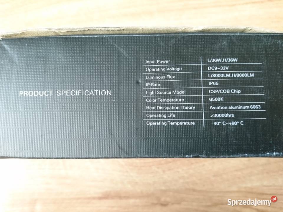 Żarówki LED HB3H4 16000lm 6500K 72W Tywonia