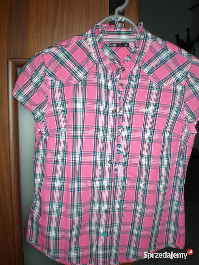 Sprzedam bluzkę damską z krótkimi rękawami różowy Nowy Żmigród