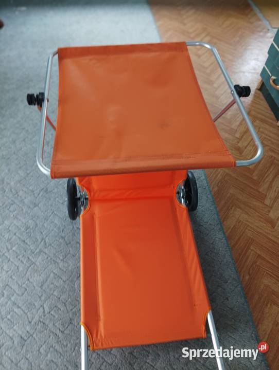 Leżak plażowy i wózek Krzesełka i leżaki śląskie