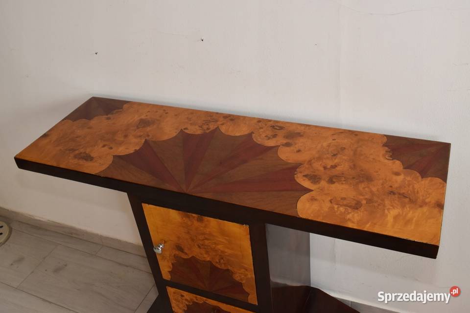 Drewniana Komoda Konsola Szafka Art Deco Szafa Kraków