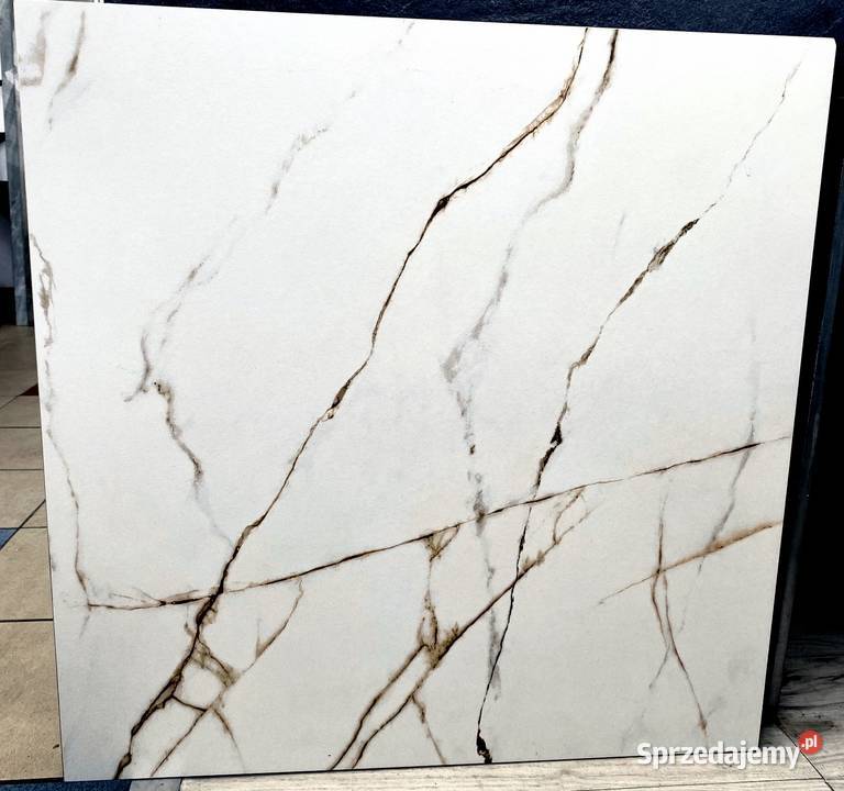 Gres marmuropodobny 60x60 CALACATTA CARRARA Podłogi i schody Łask