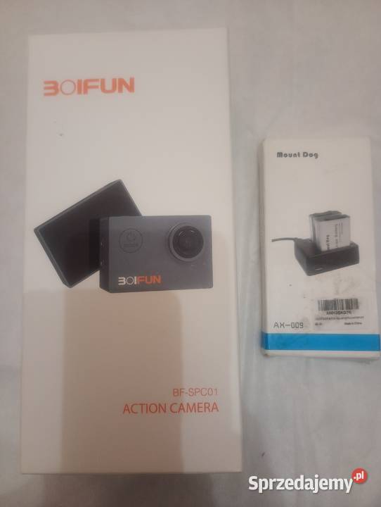 Action Camera Boifun z dodatkowymi bateriami Starogard Gdański