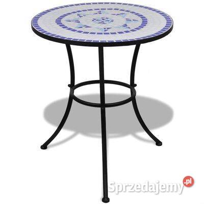 vidaXL Stolik bistro niebieskobiały 60 Warszawa