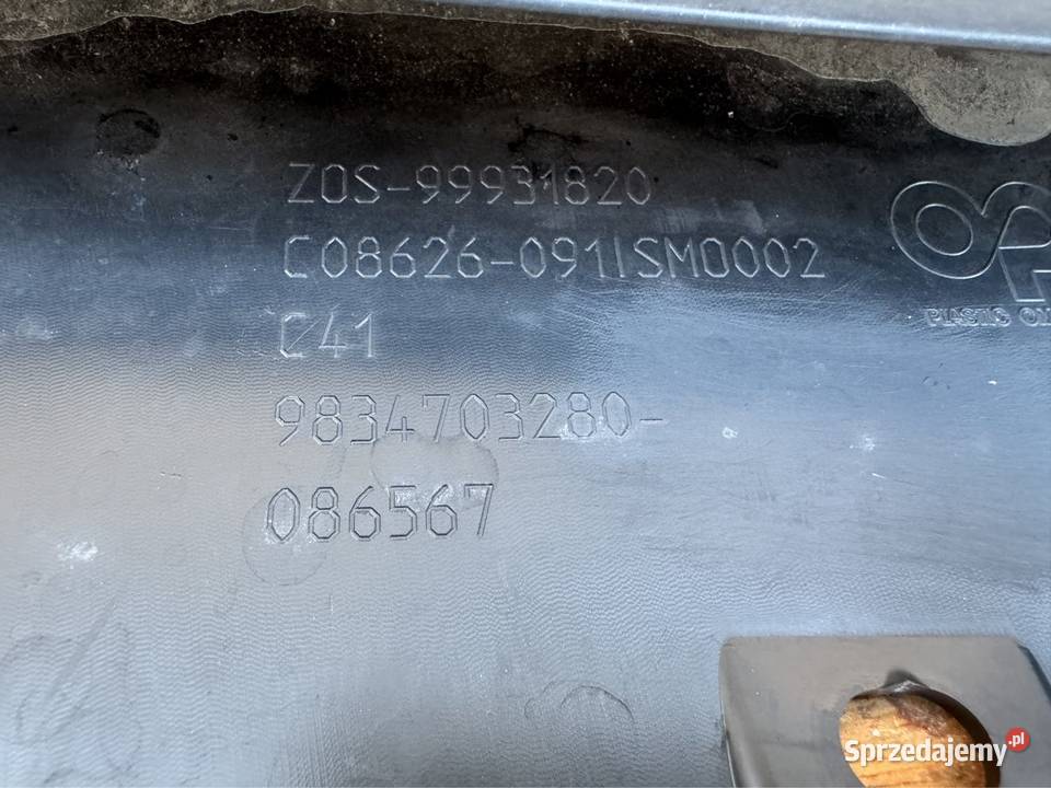 Spoiler dokładka dół zderzaka przód citroen c4