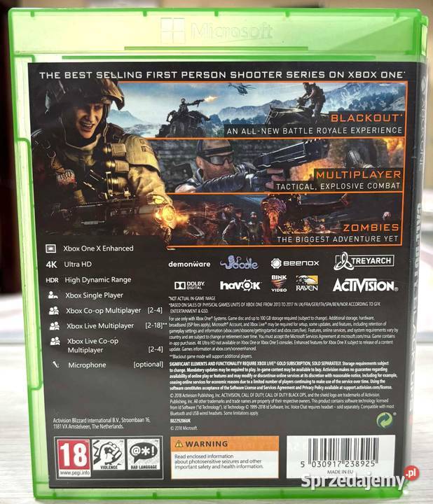 Xbox One Call of duty Black Ops 3 Elbląg sprzedam