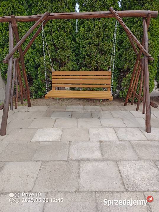Huśtawka ogrodowa drewniana bujawka Dom i Ogród sprzedam