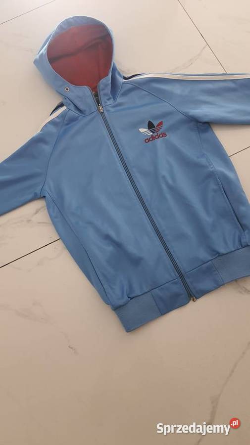 Bluza Adidas Originals Trefoil Retro Vintage niebieski Suwałki