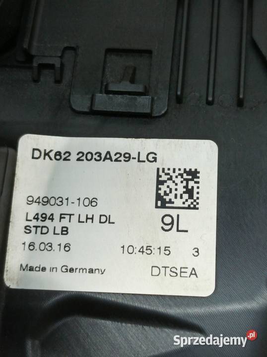 ZAMEK DRZWI LEWY PRZÓD DK62203A29LG Land Rover