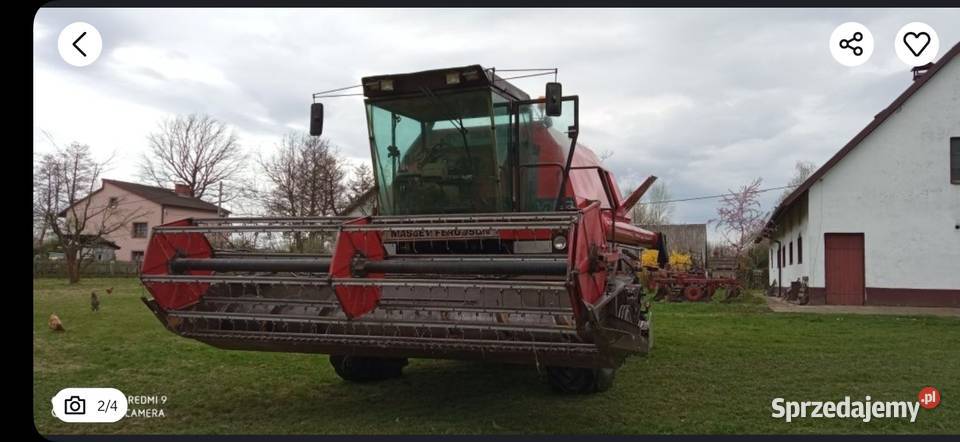 Kombajn zbożowy Massey Ferguson 27 małopolskie Tomice