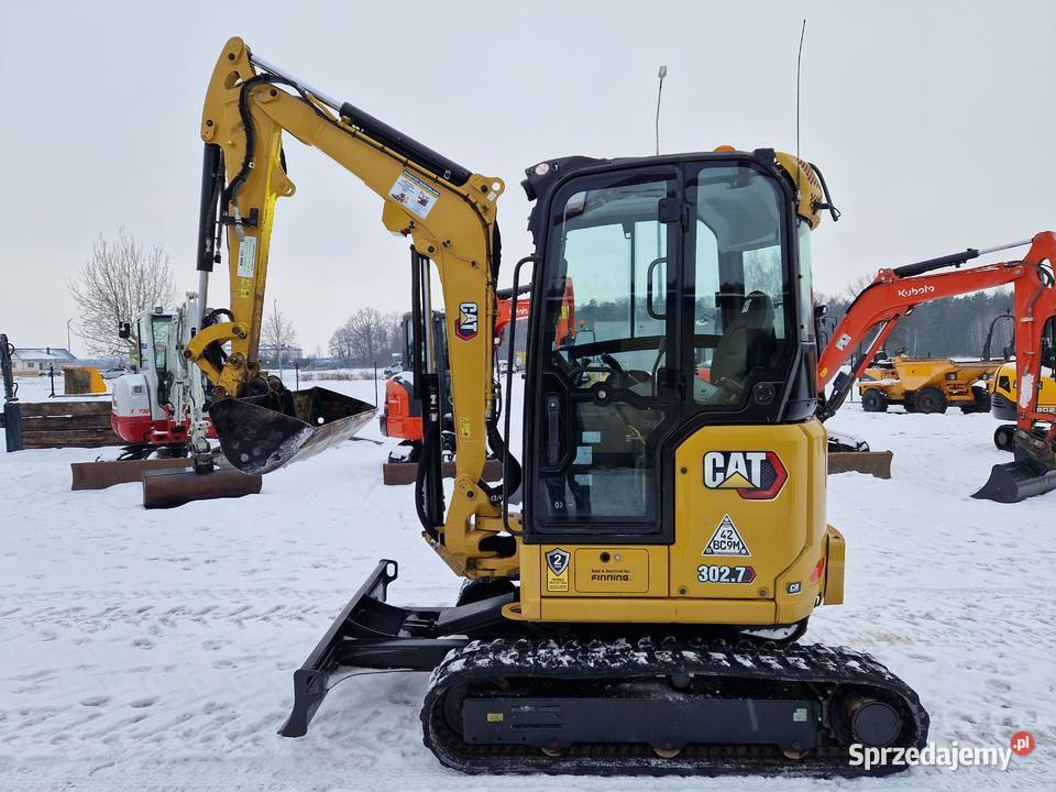 Minikoparka CAT 3027 CR 2021r nowy model 2000mtg Rok produkcji 2021 Ryżki