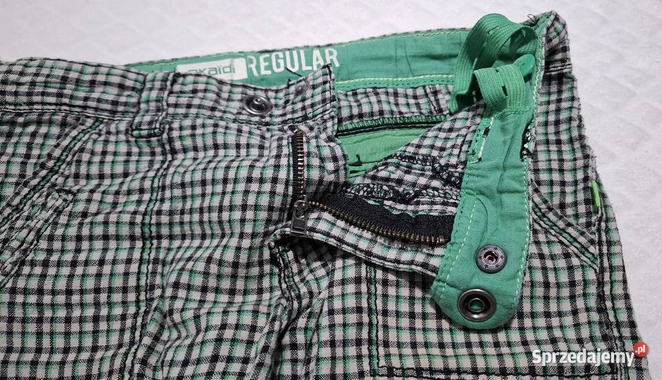 Krótkie spodenki chłopięce w kratkę Okaidi 114 6 Czeladź