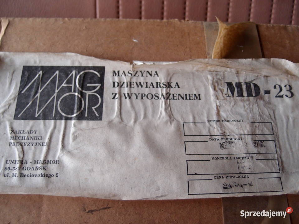 Maszyna dziewiarska MagMor Moda MD23 produkcja