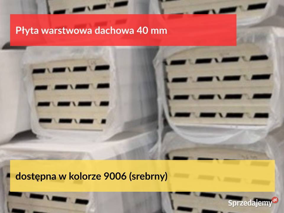Płyta warstwowa dachowa 40mm z magazynu Mega wielkopolskie Puszczykowo sprzedam