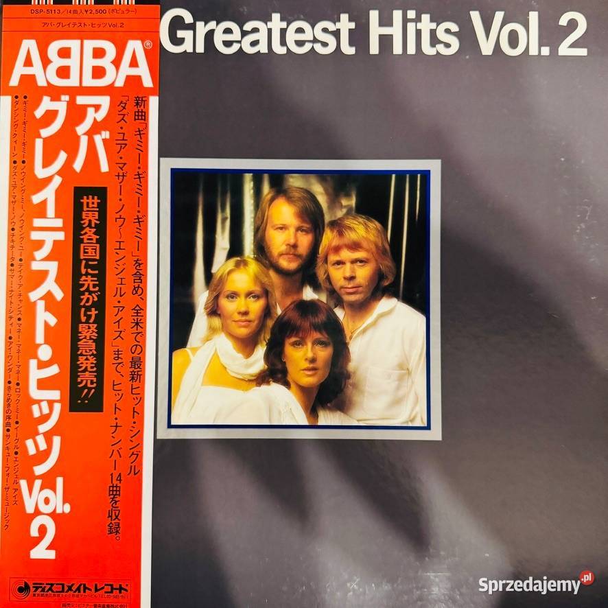 Abba Abba Greatest Hits Vol 2 EXEX Japan Obi LP pop Warszawa