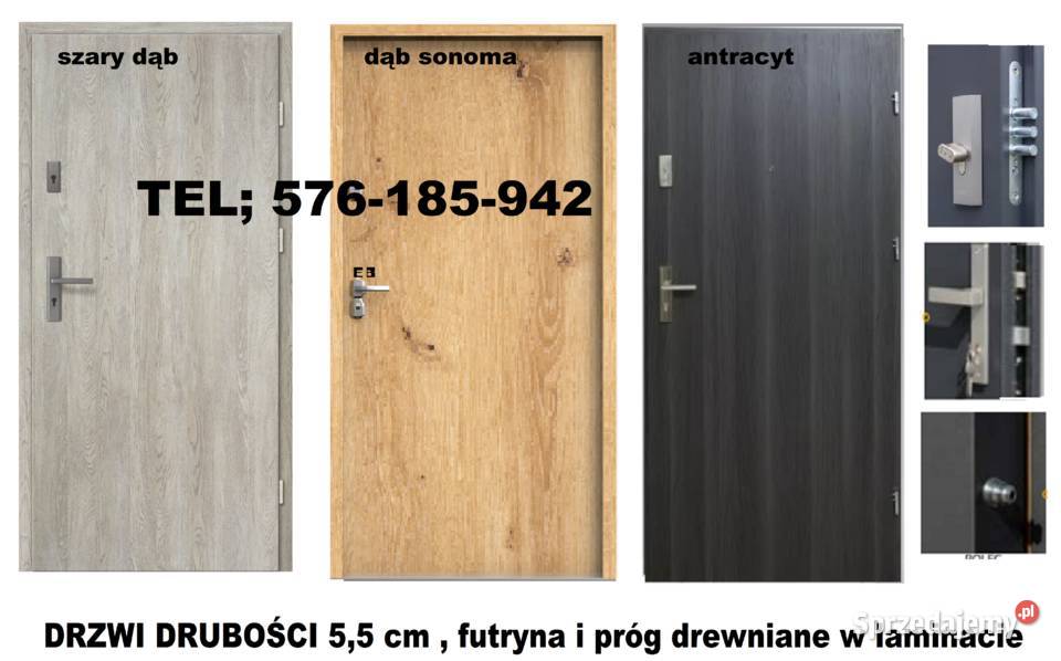 Tanie drzwi zewnętrzne WEJŚCIOWE Z MONTAŻEM Lędziny