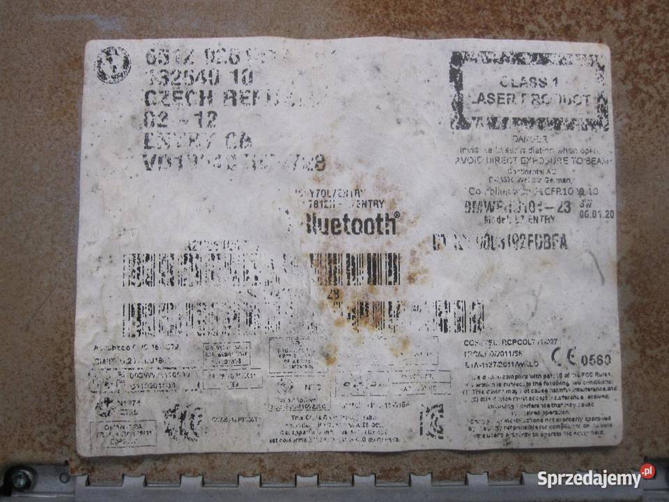 BMW F20 12r radio CD A2C31366800 sprzedam